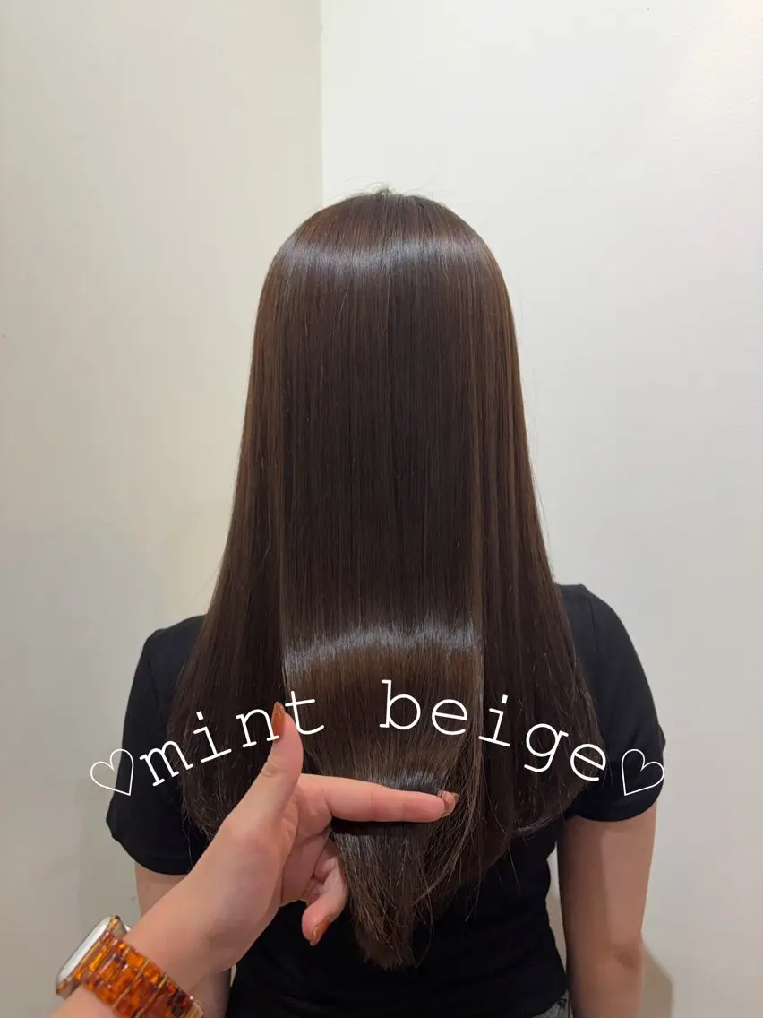 ロング カラー 黒髪 ケアカラー ダブルカラー カット ヘアカラー トリートメント 🍒桜井 優華🍒のヘアスタイル