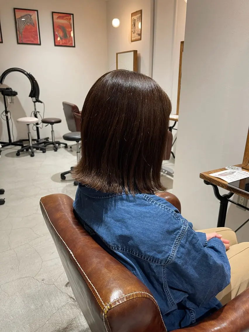 ミディアム 増田 夏季のヘアスタイル