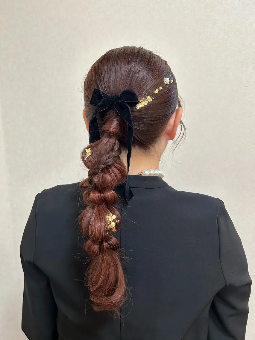ヘアアレンジ 結婚式・ブライダル ヘアセット 柴田 いずみのヘアスタイル