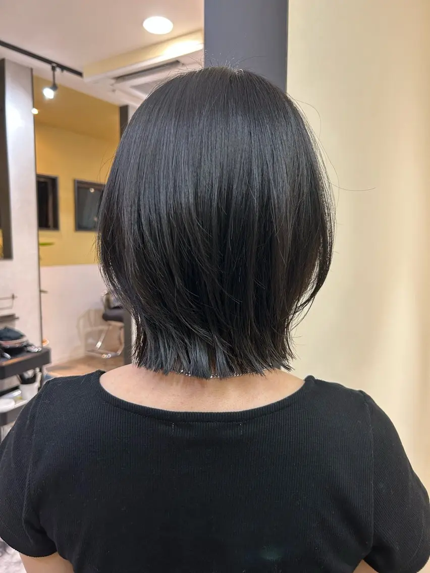 ショート ボブレイヤー ボブ レイヤーカット カット トリートメント hubhair レイヤー/透明感のヘアスタイル