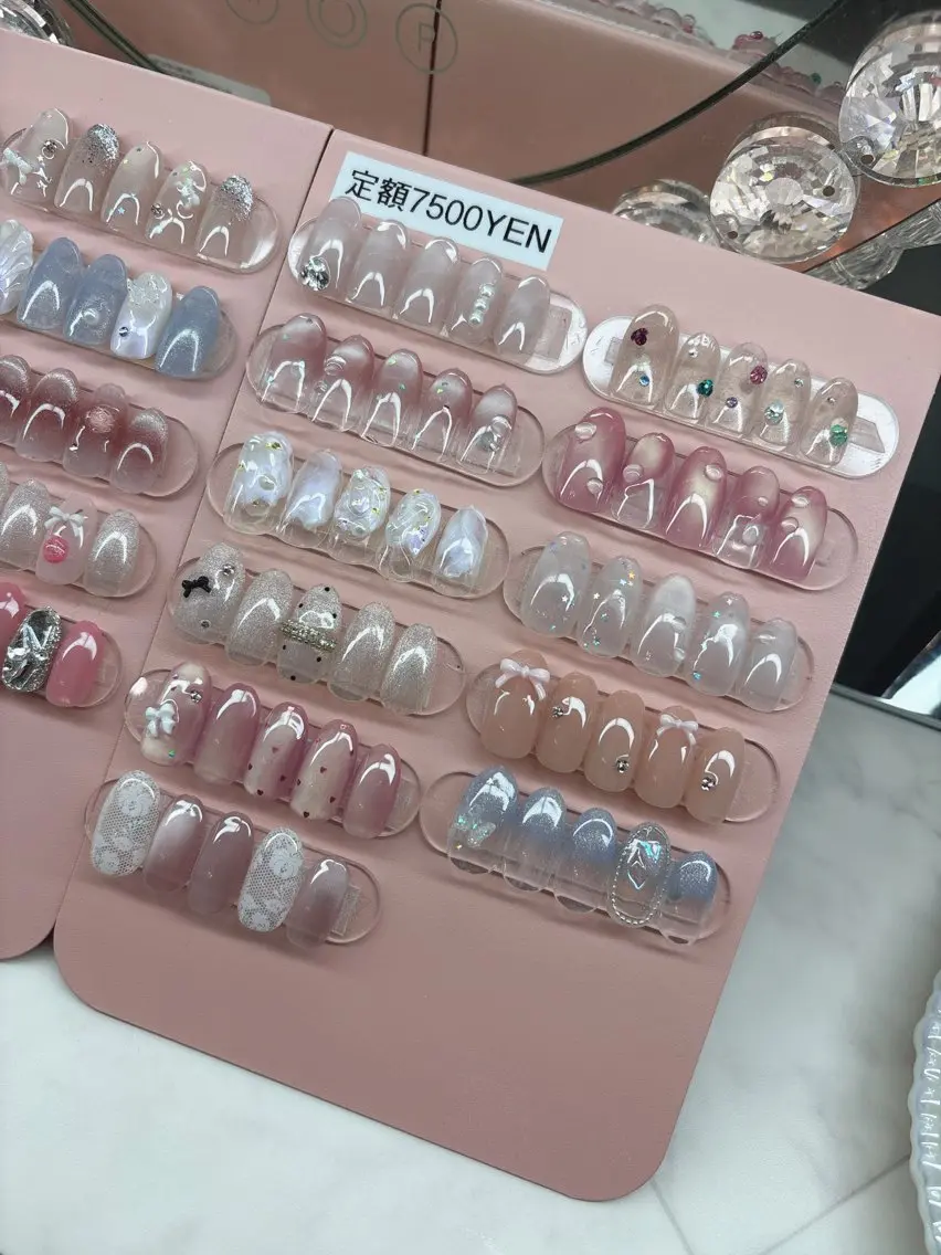 ネイル ハンドネイル 24時まで❤︎韓国、 ワンホンネイルのネイルデザイン