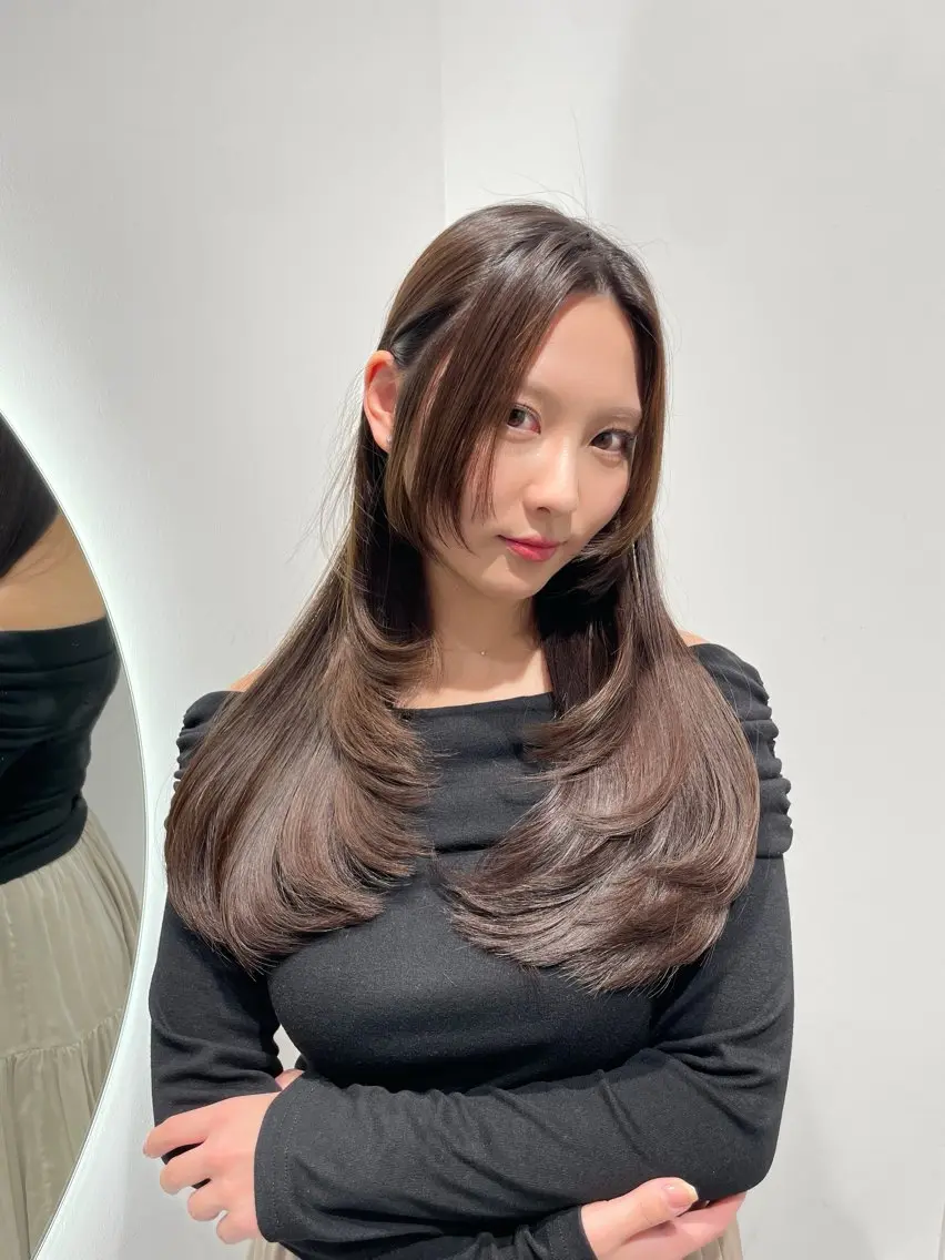 セミロング カット ヘアカラー トリートメント 寺島 圭人のヘアスタイル