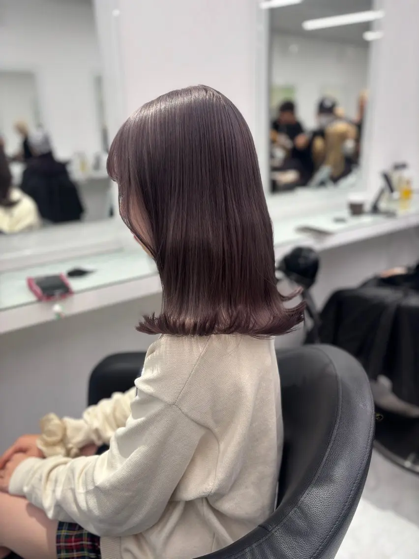 ロング カラー ヘアカラー トリートメント 💖ミルクティー💖 あかり💖のヘアスタイル