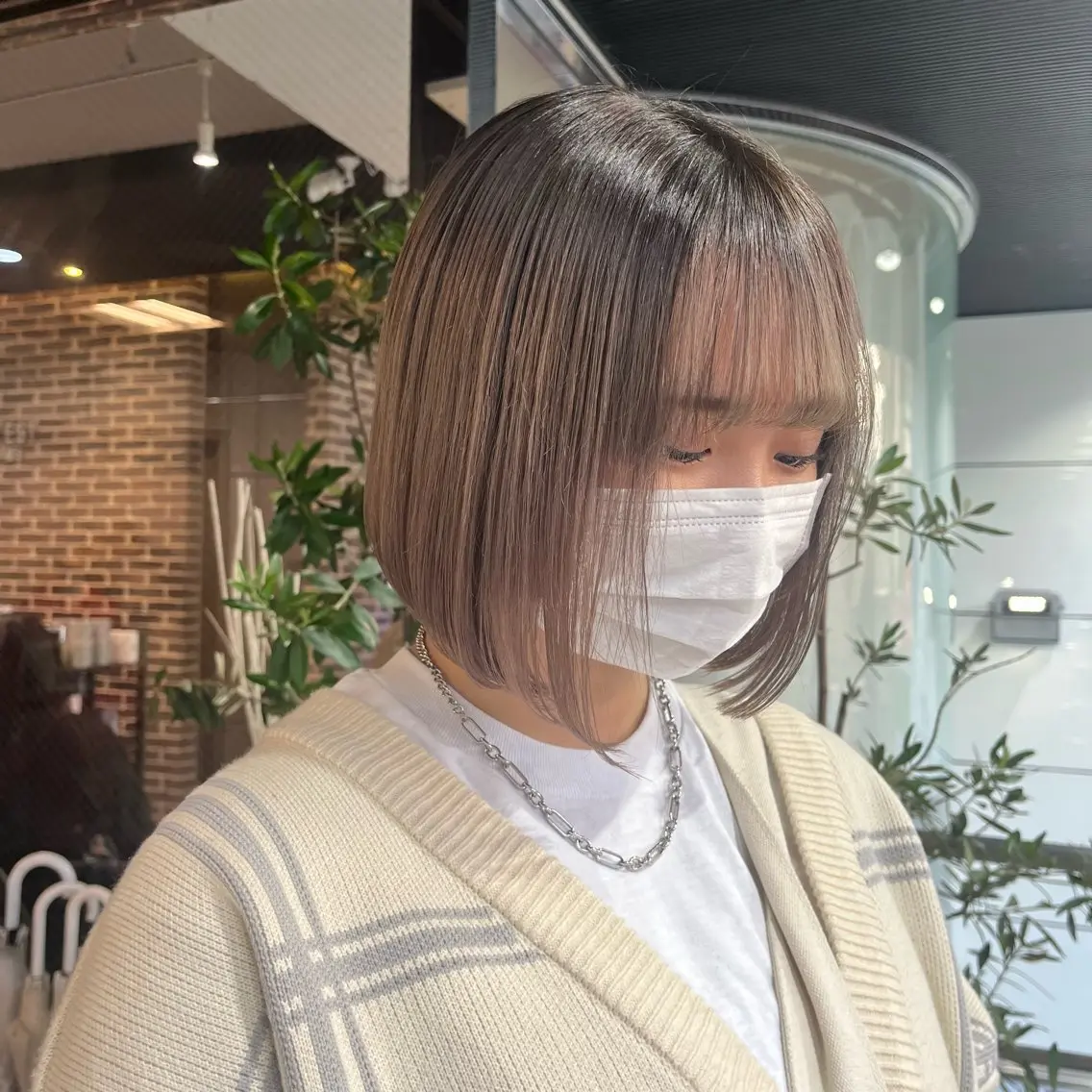 ショート ボブ ボブ/暖色カラー コウボヒカルのヘアスタイル