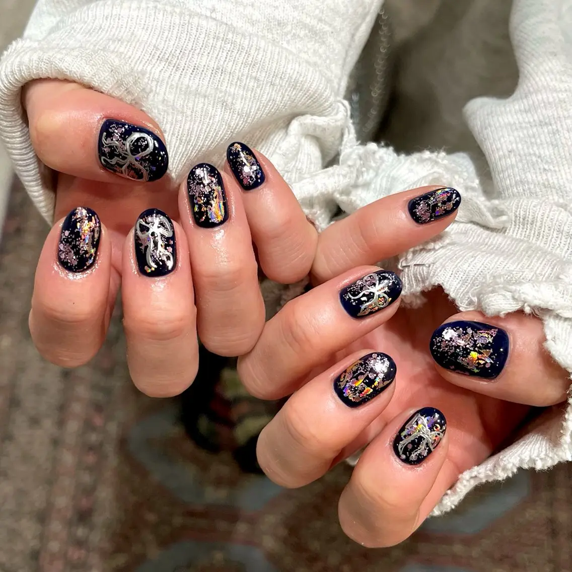 ネイル ハンドネイル 0203ムニムサン 💙Airiのネイルデザイン