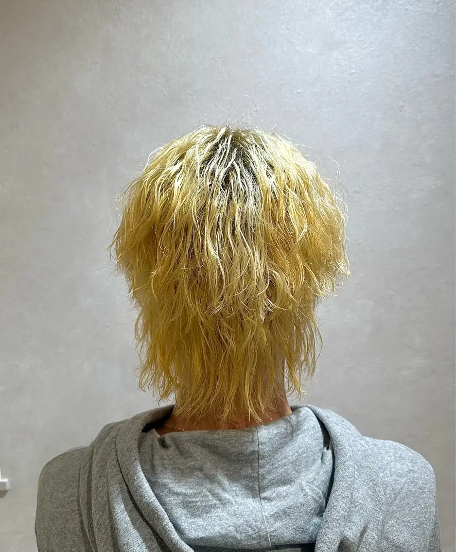 カラー パーマ メンズ メンズブリーチ メンズパーマ ブリーチ カット パーマ ユージ ✂︎ カット／パーマ特化のヘアスタイル
