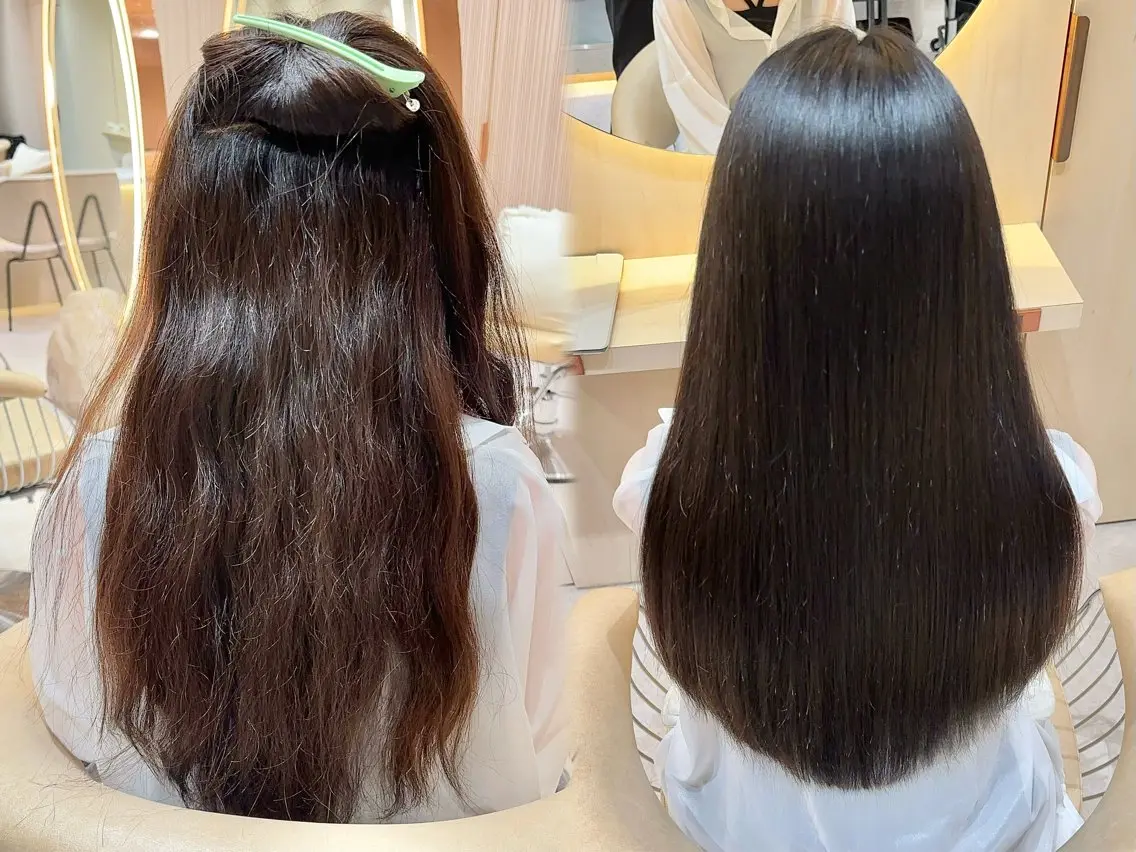 セミロング カラー カット ヘアカラー 縮毛矯正 美髪縮毛矯正✨🫧 レイヤー川村利幸のヘアスタイル