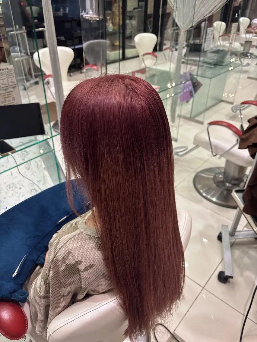 カラー ブリーチ 駒ケ嶺 梓のヘアスタイル