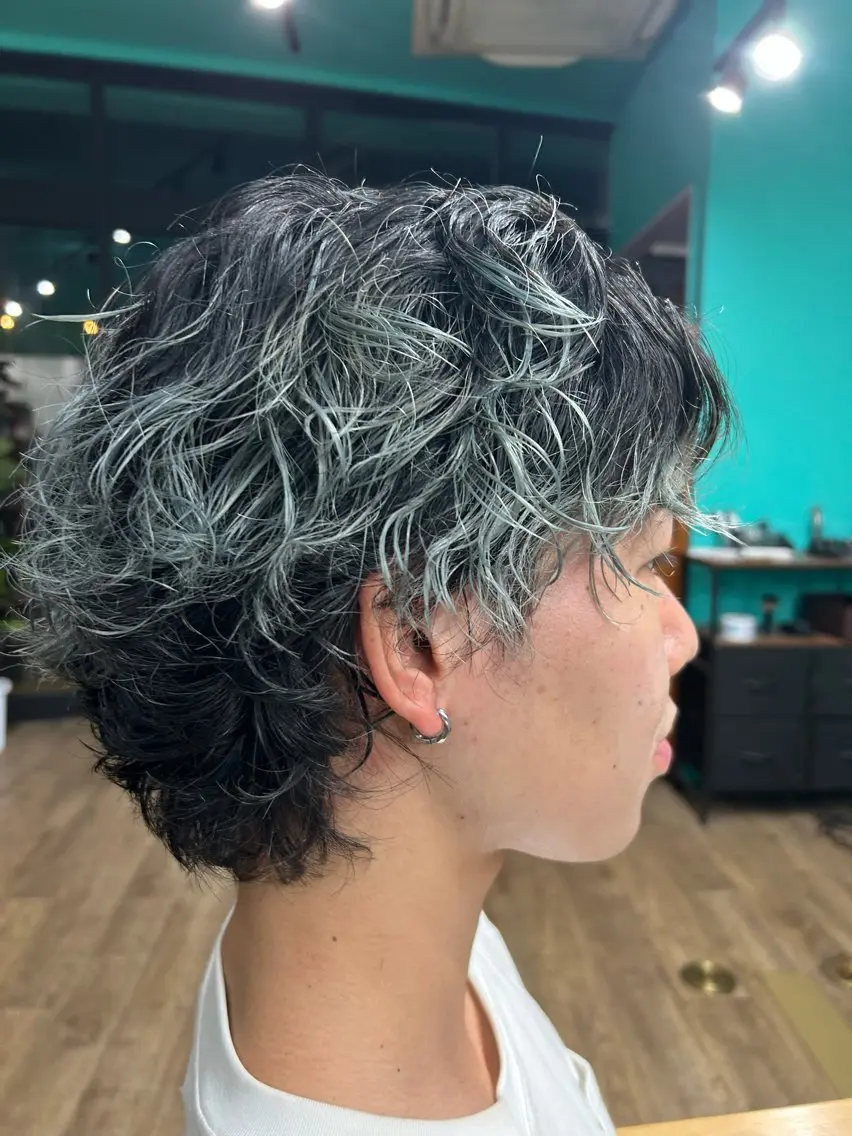 パーマ メンズ メンズパーマ カット パーマ 長谷川 央のヘアスタイル