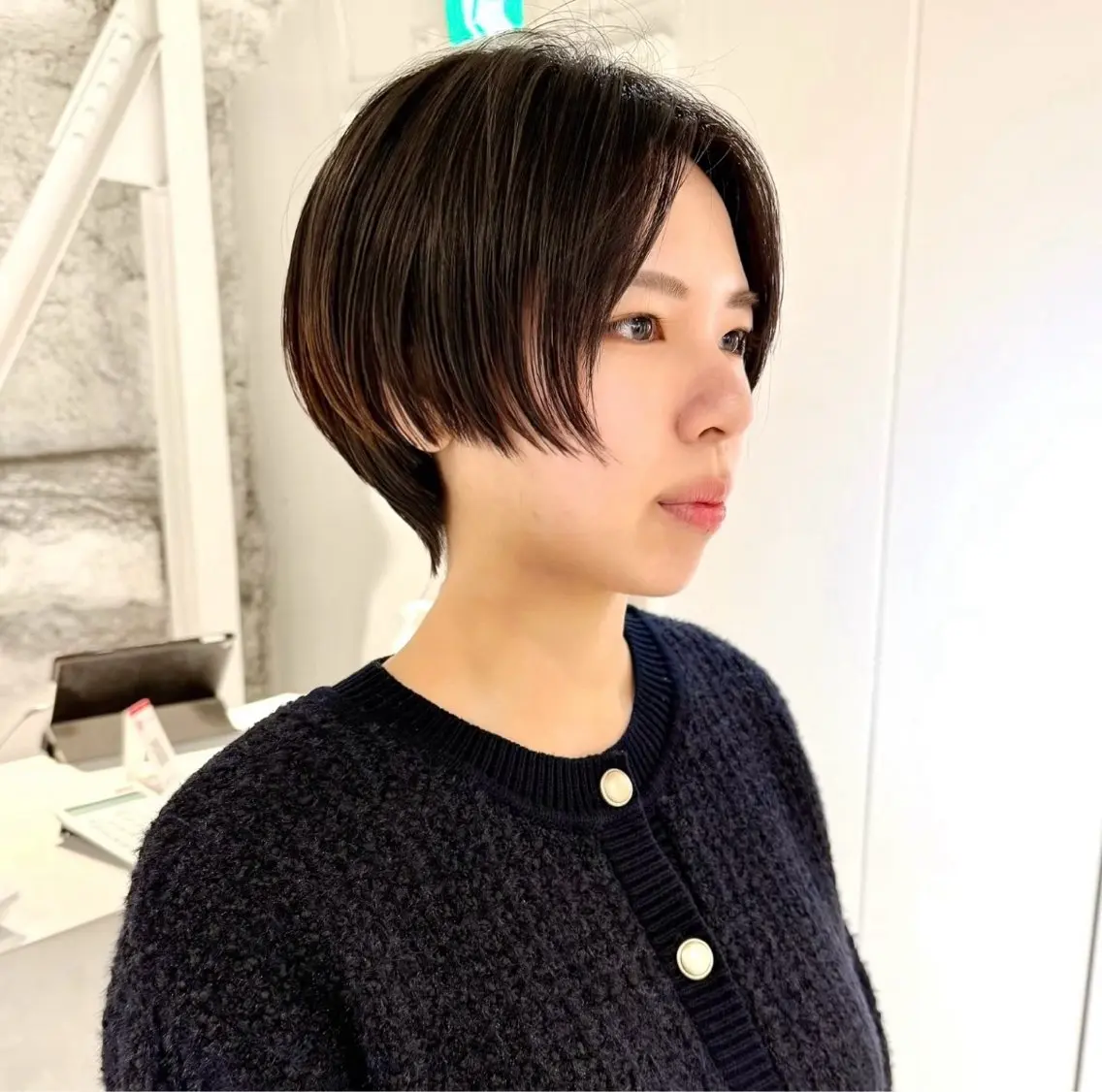 ショート カット ヘアカラー 骨格診断で絶対可愛い ✨丸みショート✨凌弥のヘアスタイル