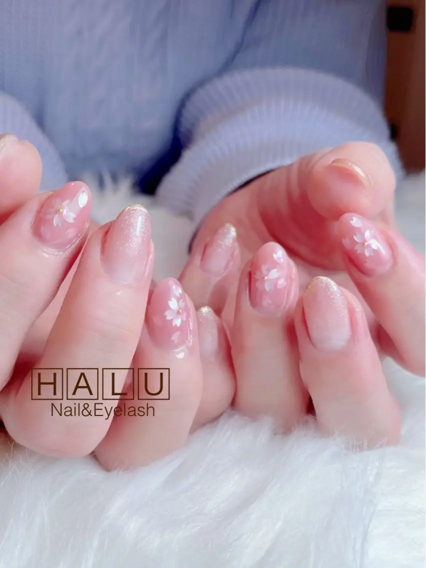 ネイル 桜ネイル 春ネイル HALU ハルのネイルデザイン