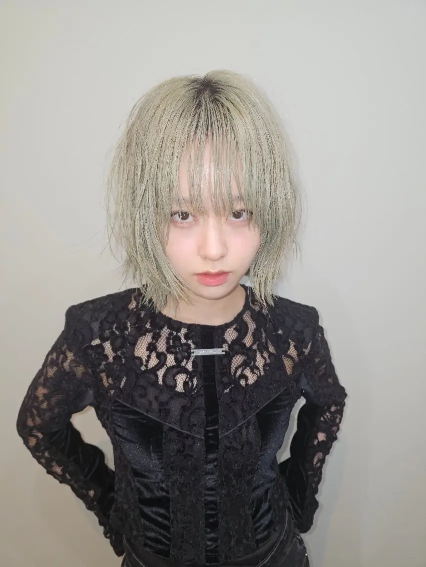 カラー ミディアム カット ヘアカラー トリートメント OMA カタギシのヘアスタイル