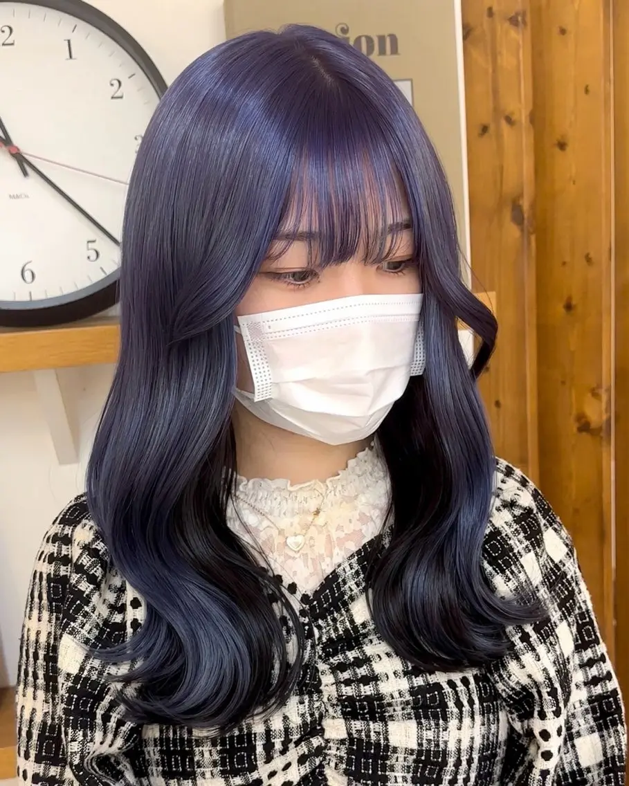 ミディアム カラー ブリーチ カット ヘアカラー トリートメント 似合わせボブ/矯正 /ハイトーン/ひさとのヘアスタイル