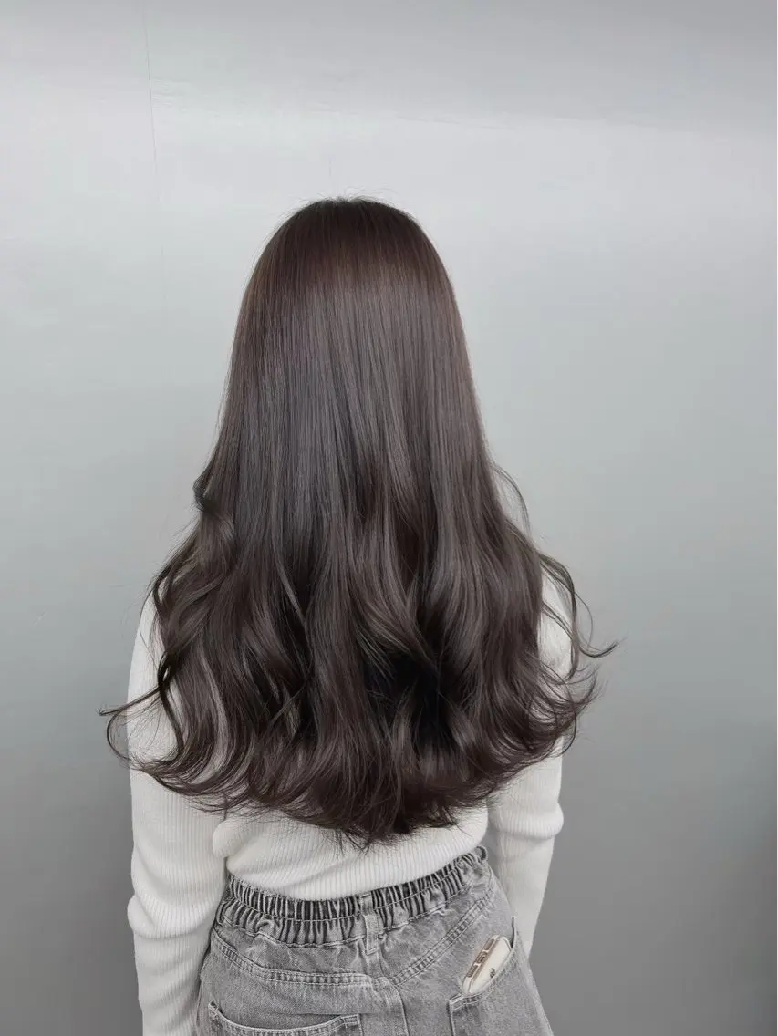 カラー ヘアカラー トリートメント ヘッドスパ ヘアセット 透明感/グレージュ/ ベージュ/るな🪽のヘアスタイル