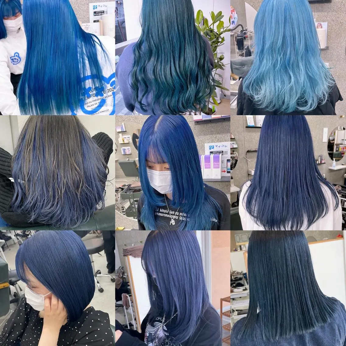 ミディアム カラー ヘアカラー トリートメント Lull1人美容室 バレイヤージュのヘアスタイル