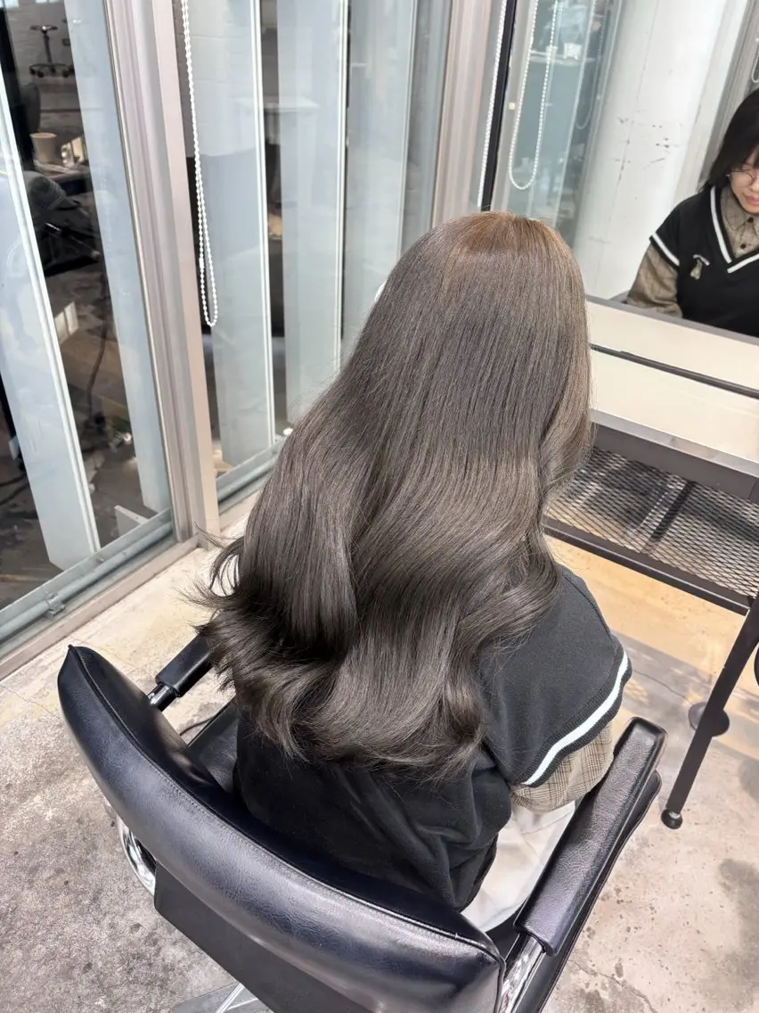 ロング カラー ヘアアレンジ ヘアカラー トリートメント 🎀モテ暖色× エクステ🎀あかりのヘアスタイル