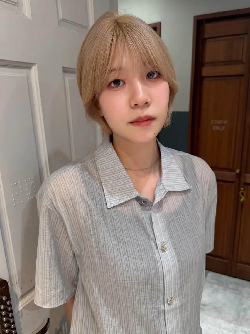 ショート カラー 似合わせカット カット ヘアカラー トリートメント mai / linoah˚✧のヘアスタイル