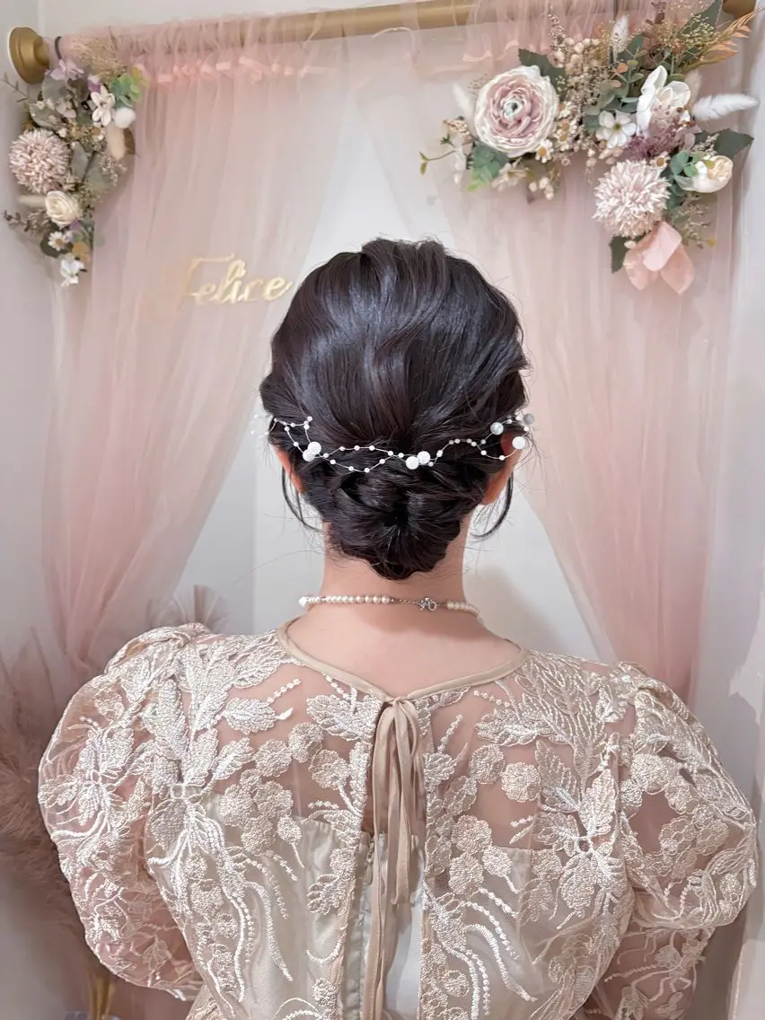 ヘアアレンジ ヘアセット 参列♡デートゆるふわ ヘアメイク🎀みゆうのヘアスタイル