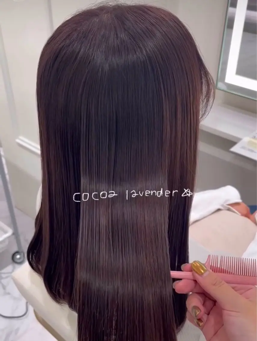 セミロング カラー ヘアカラー ParveMix / 山本 玲南🫧🪽のヘアスタイル