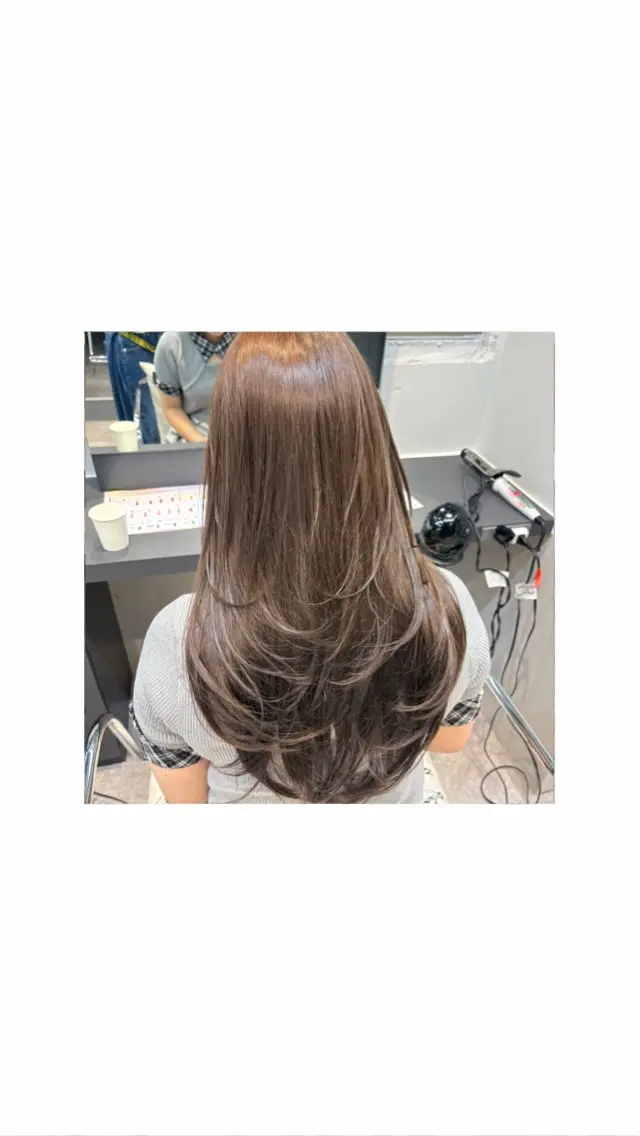 ロング カラー 🍀カラー特化透明 感ベージュ|けいなのヘアスタイル