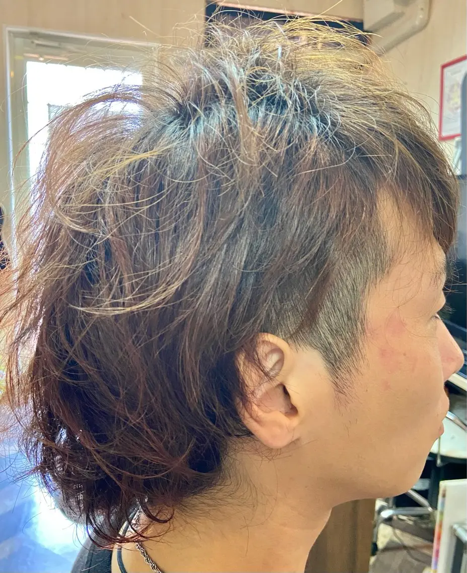 ショート パーマ メンズ カット パーマ タカダ ユウキのヘアスタイル