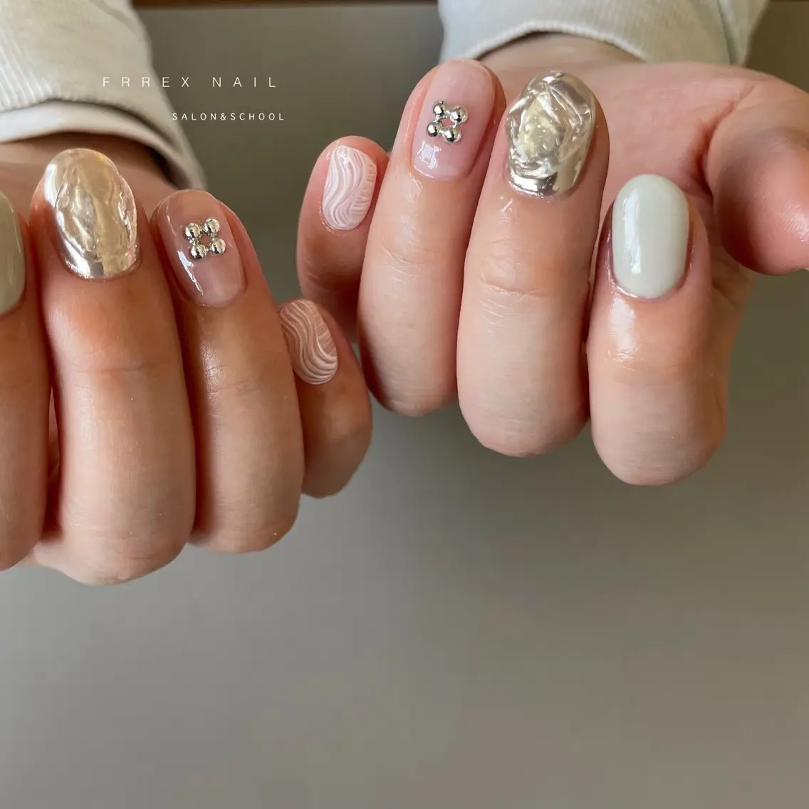 ネイル ハンドネイル ハンドケア freex nail /ニュアンス/個性派のネイルデザイン
