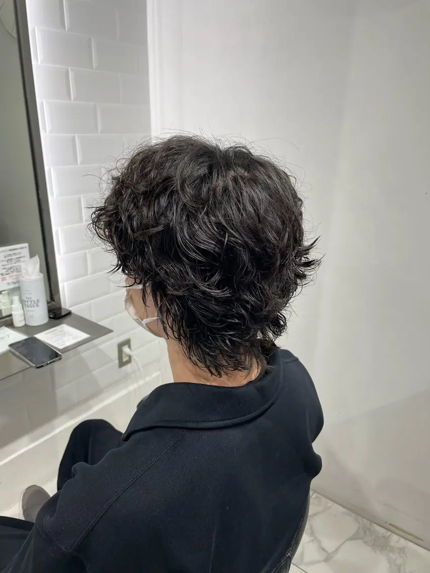 パーマ メンズ カット パーマ トリートメント 🫧透明感カラー 🫧Aoiのヘアスタイル