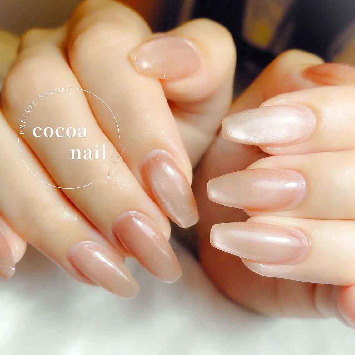 ネイル ワンカラーネイル ハンドネイル cocoa nail 　mayaのネイルデザイン