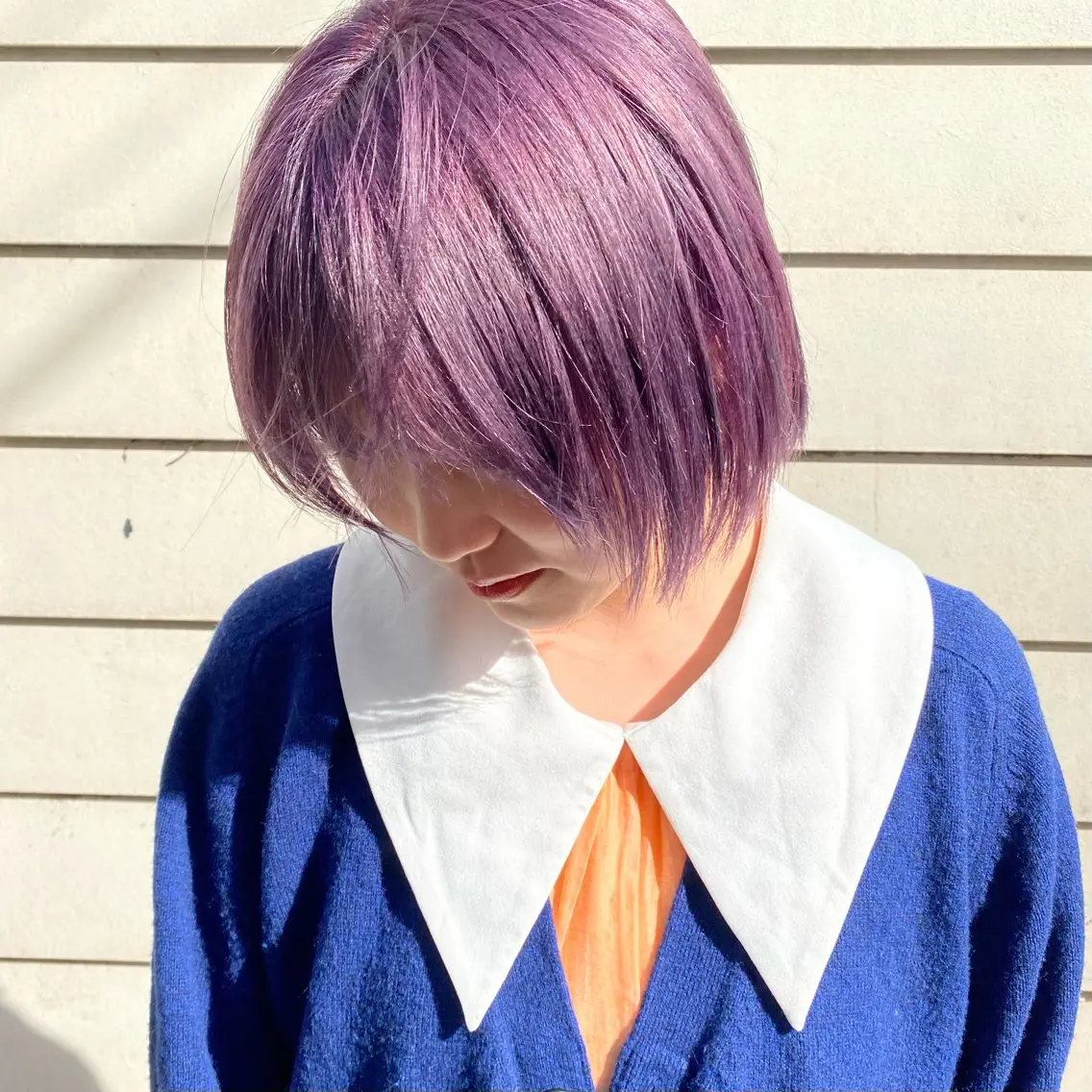 ショート カラー ブリーチ ケアブリーチ ハイトーンカラー ラベンダーカラー ヘアカラー ブリーチなしベージュ カラー✨Takeのヘアスタイル