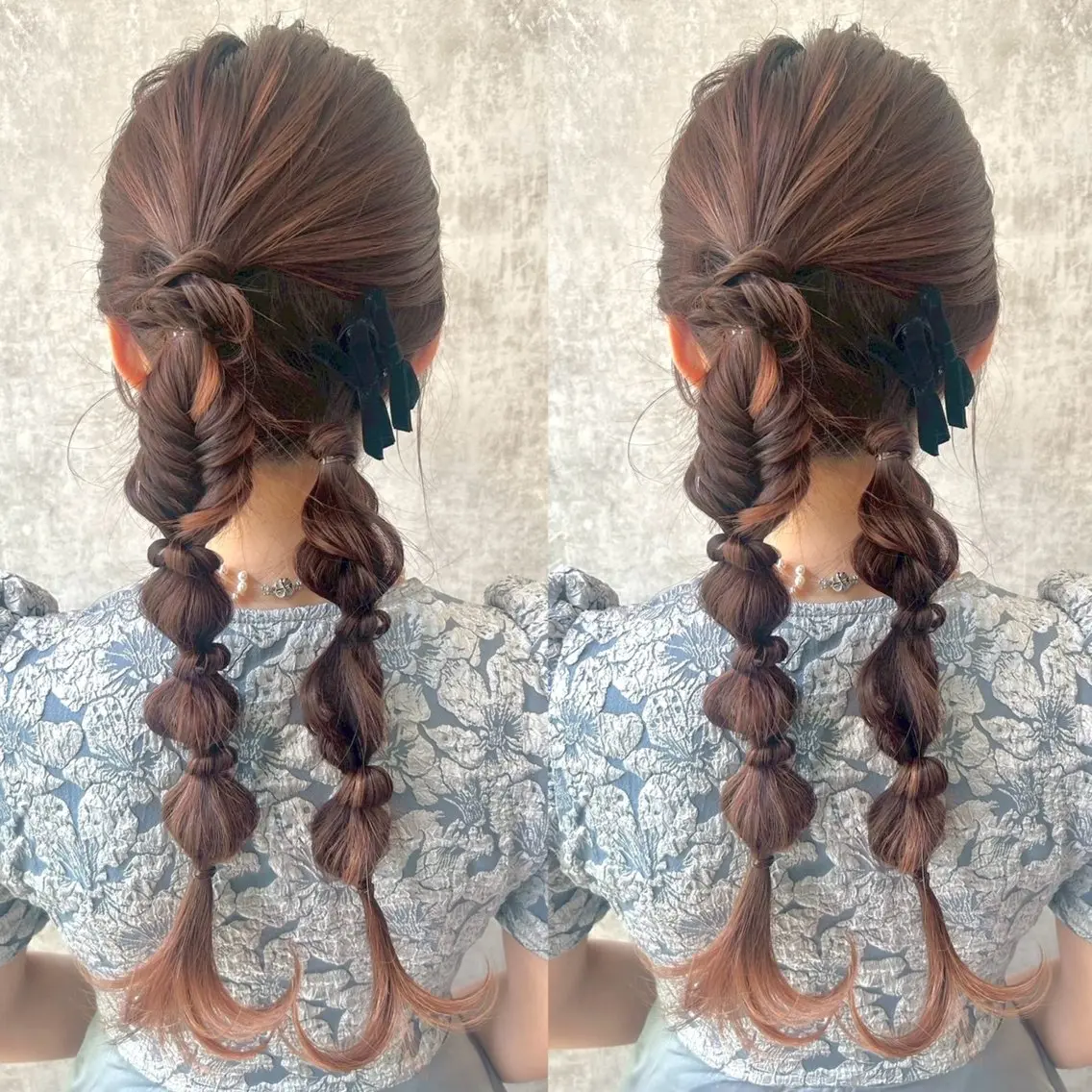 ロング ヘアアレンジ ロング ヘアセット ヘアメ🎀ハイトーン 🩵エクステ🪄しほのヘアスタイル