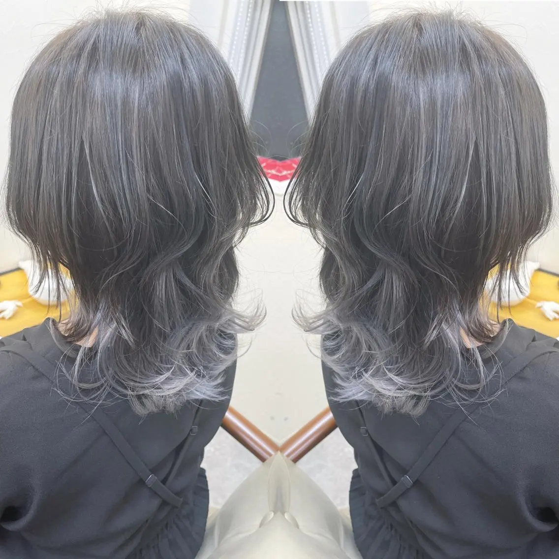 ミディアム ボブ ウルフカット ウルフボブ H (エイチ) 烏丸御池店のヘアスタイル
