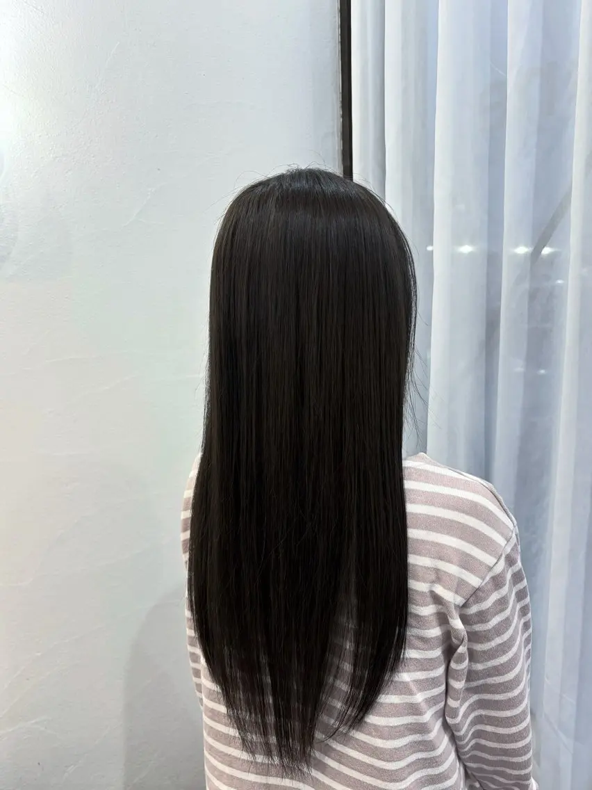 ロング カット ヘアカラー ラカットゾーン 田中李奈のヘアスタイル
