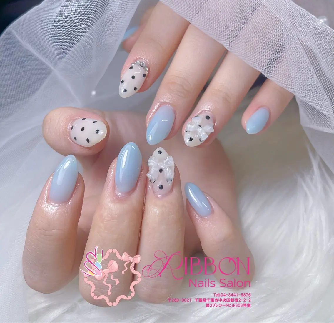 ネイル フットネイル フレンチネイル ジェルネイル マグネットネイル 持ち込み ハンドネイル Ribbonnail salonのネイルデザイン