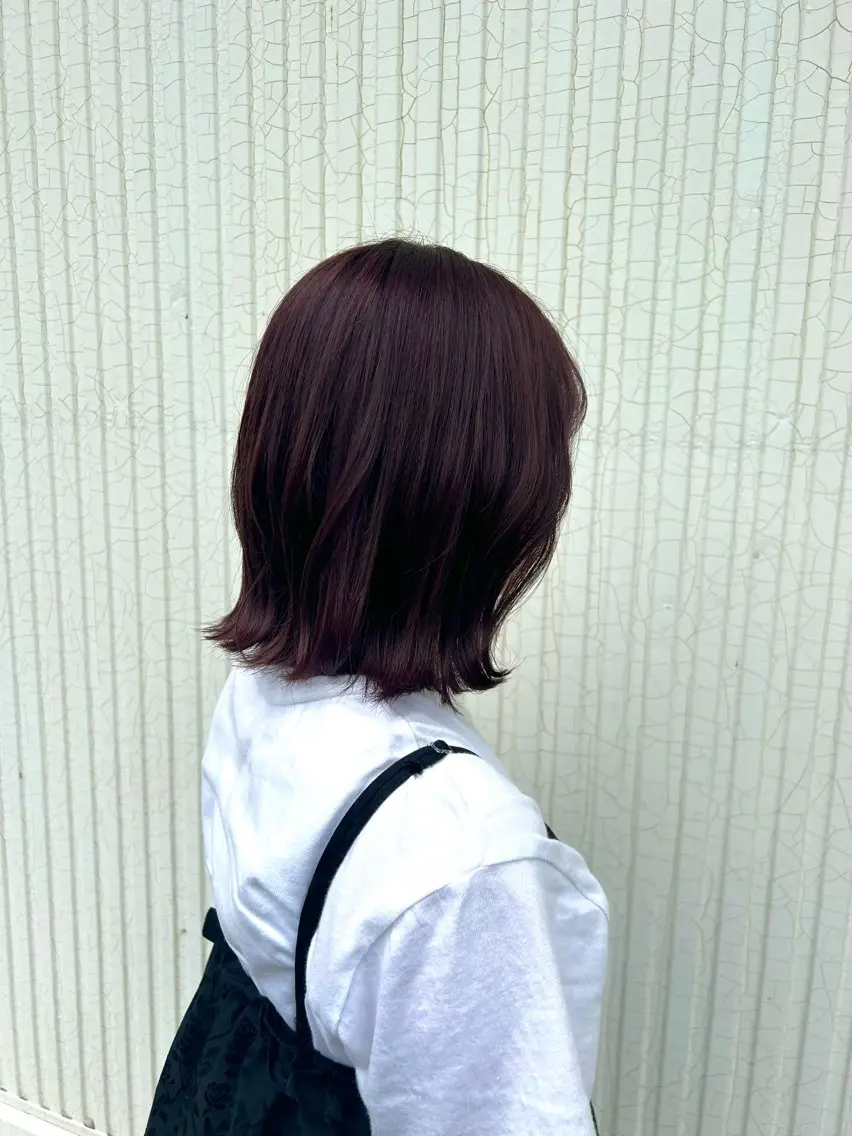 ミディアム カラー 東山 紗月のヘアスタイル