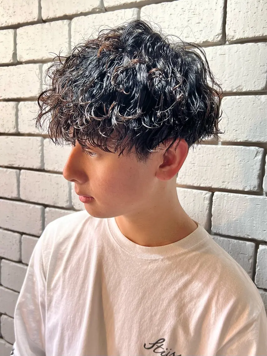 ✨️大人気✨️カット+波巻きスパイラルパーマ+ヘッドスパ(メンズのみ)の写真