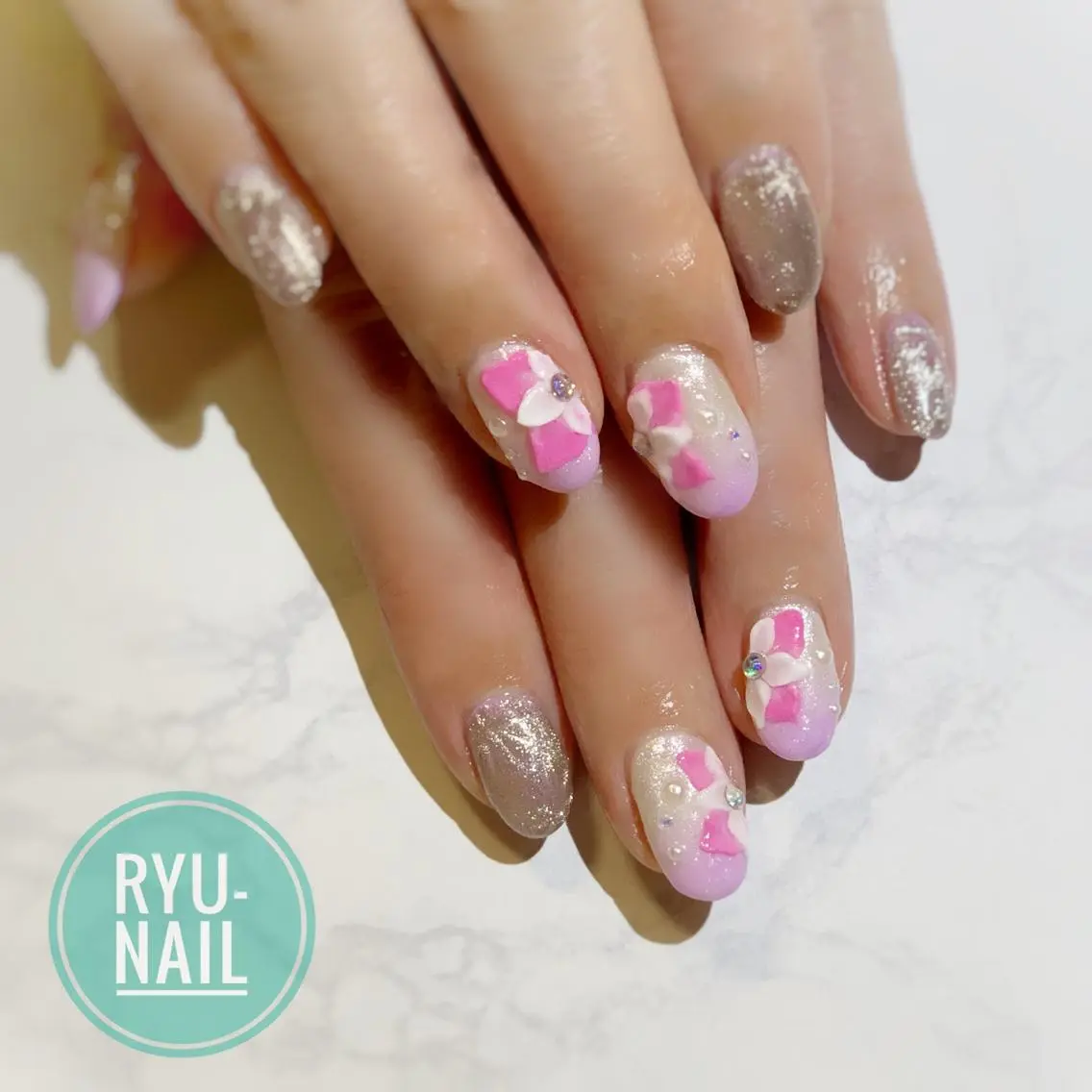 ネイル ハンドネイル Ryu-nail 對馬　琴美のネイルデザイン