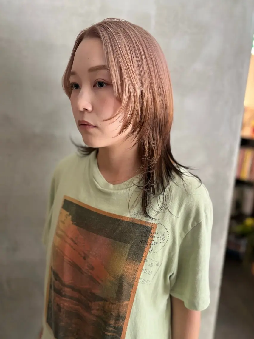ミディアム カラー カット ヘアカラー トリートメント 優作 〜圧倒的信頼〜のヘアスタイル