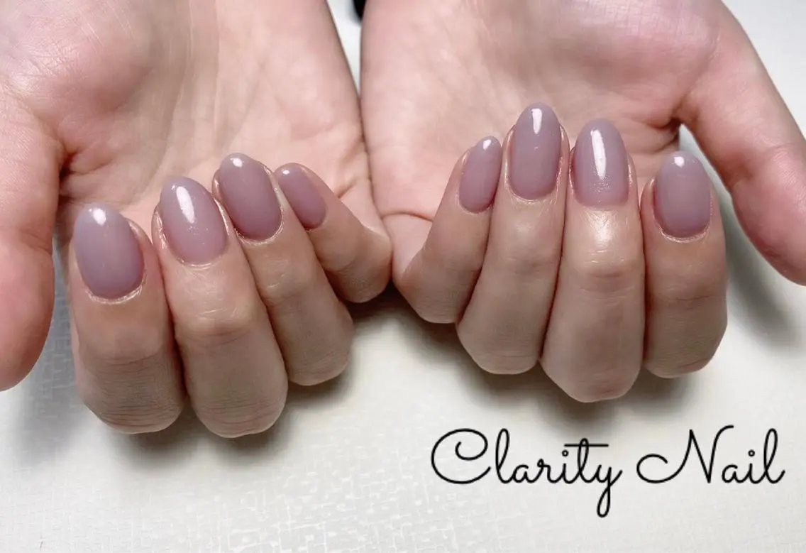 ネイル ワンカラーネイル ハンドネイル Clarity Nailのネイルデザイン