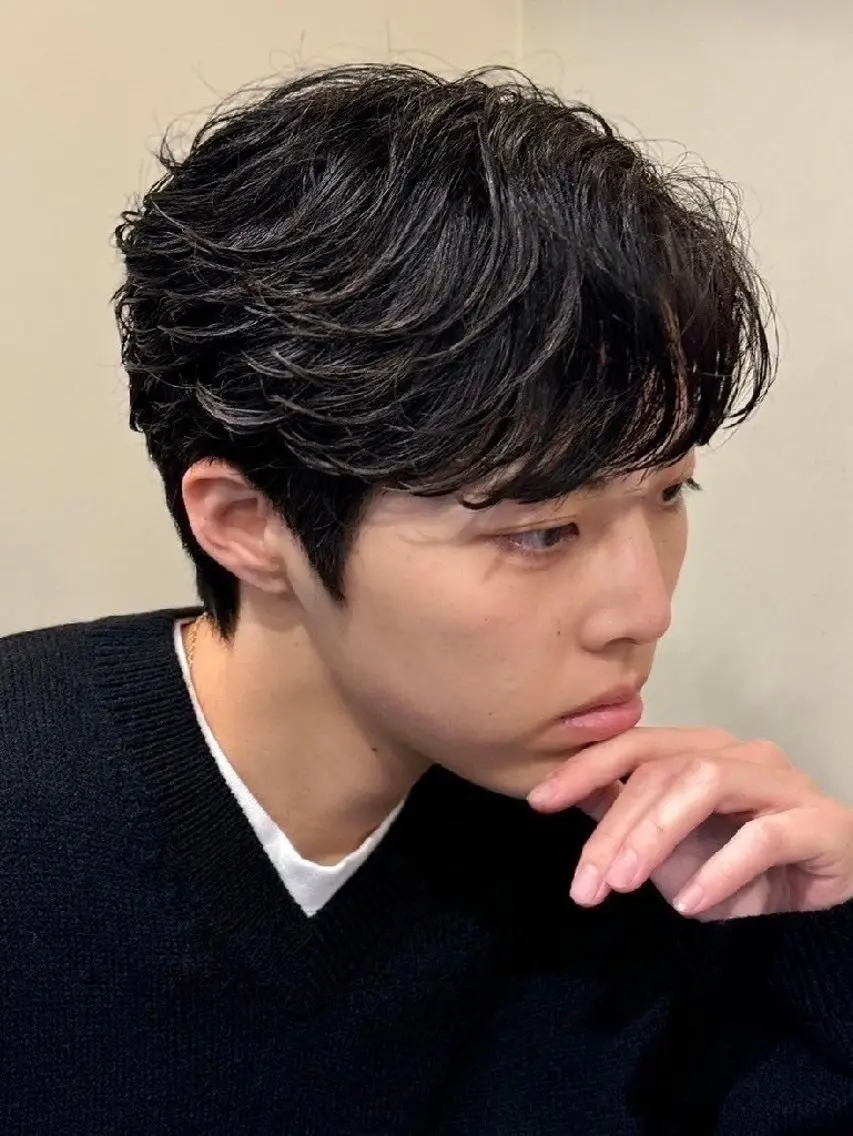 ショート パーマ メンズ 森本⚠️注意事項 ⚠️お読み下さい⚠️のヘアスタイル