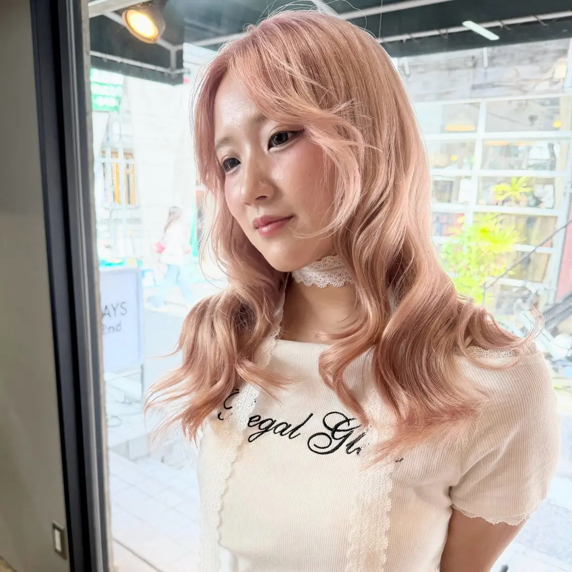セミロング ヘアカラー トリートメント 優梨💞 /透明感カラーのヘアスタイル