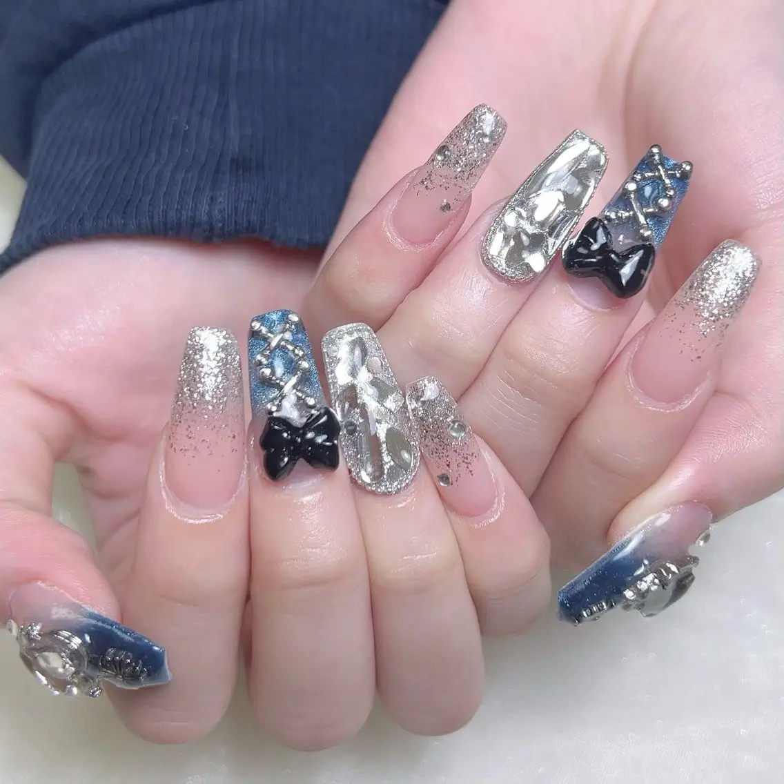 メンズ ネイル 持ち込み ハンドネイル Nail salon 木にいるのネイルデザイン