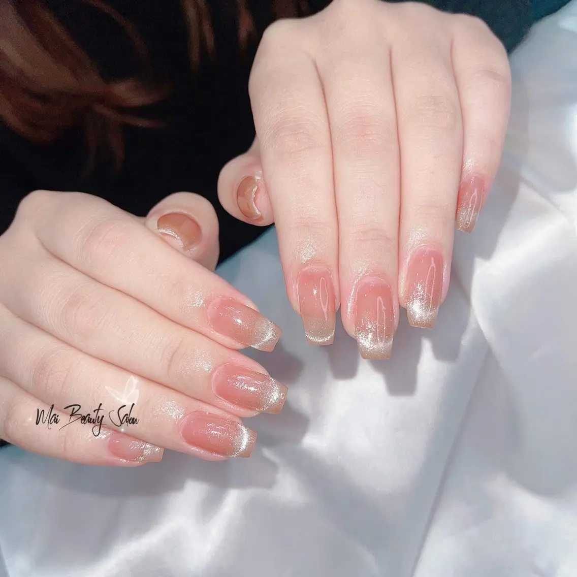 ネイル チークネイル ジェルネイル 韓国ネイル マグネットネイル パラジェル ハンドネイル MaiBeauty To  Toのネイルデザイン