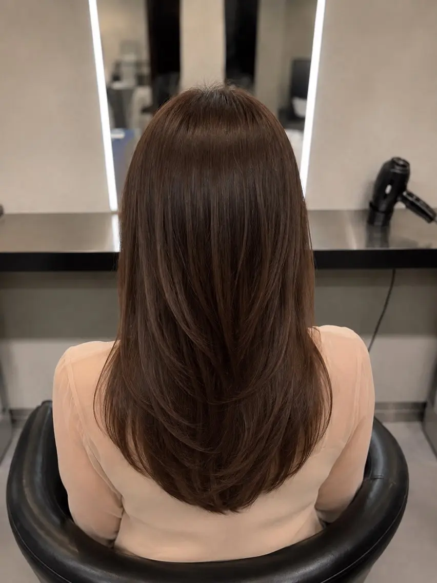 ミディアム カラー ブラウンカラー トリートメント 🌈ウルトワ水素 髪質改善naru🌈のヘアスタイル