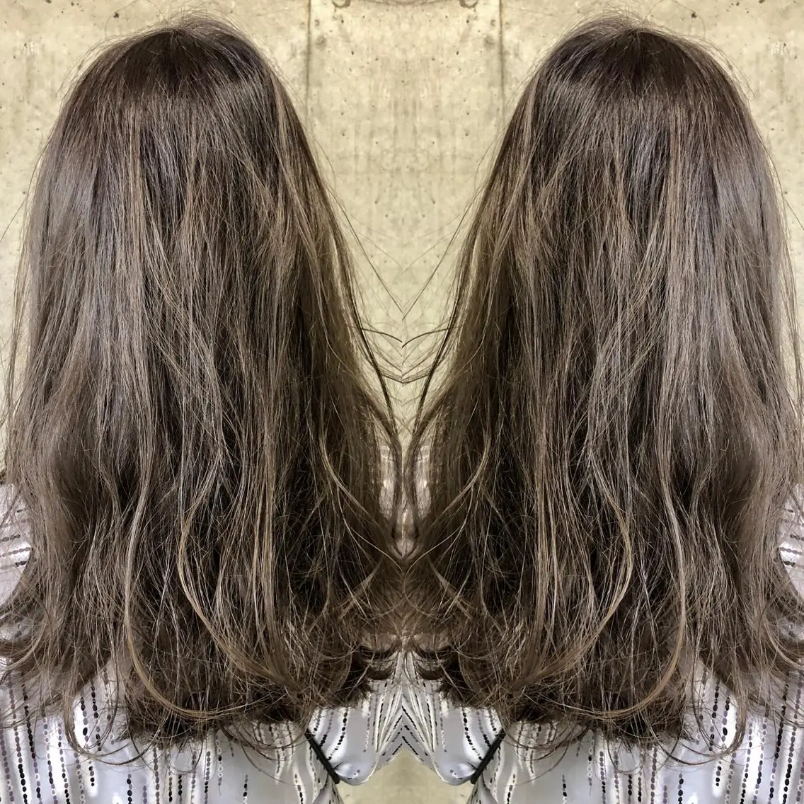 セミロング カラー ハイライト/髪質改善 ans/黒木 和大のヘアスタイル