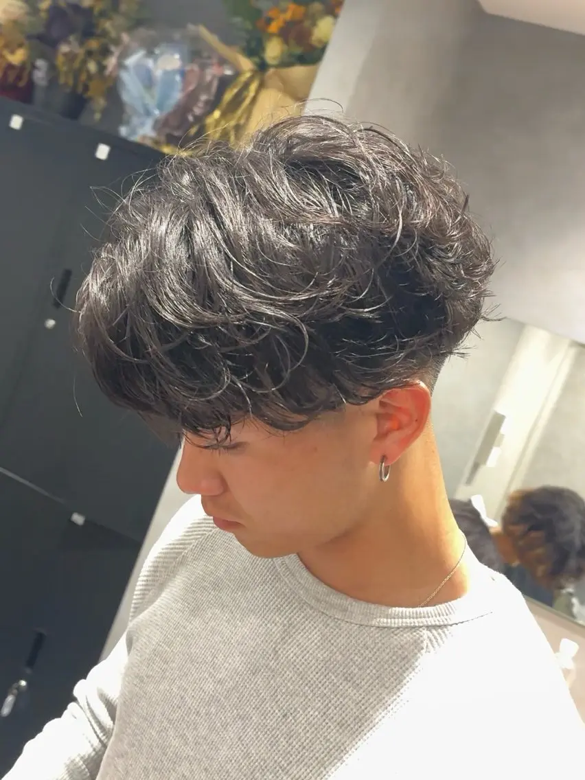 メンズ 「曲がる縮毛矯正」 メンズパーマ職人馬場のヘアスタイル