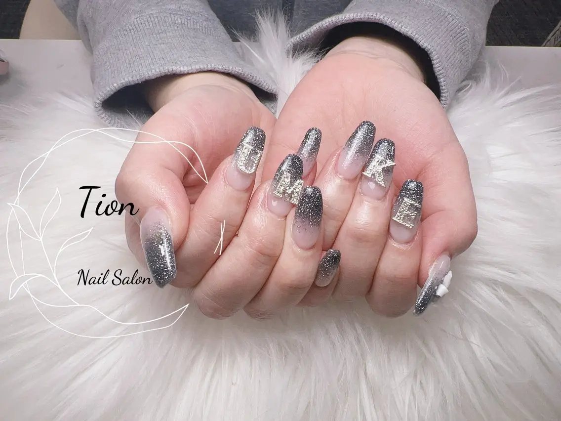 ネイル 長さ出し フットネイル ジェルネイル 韓国ネイル マグネットネイル Nailsalon Tion二子玉川店のネイルデザイン
