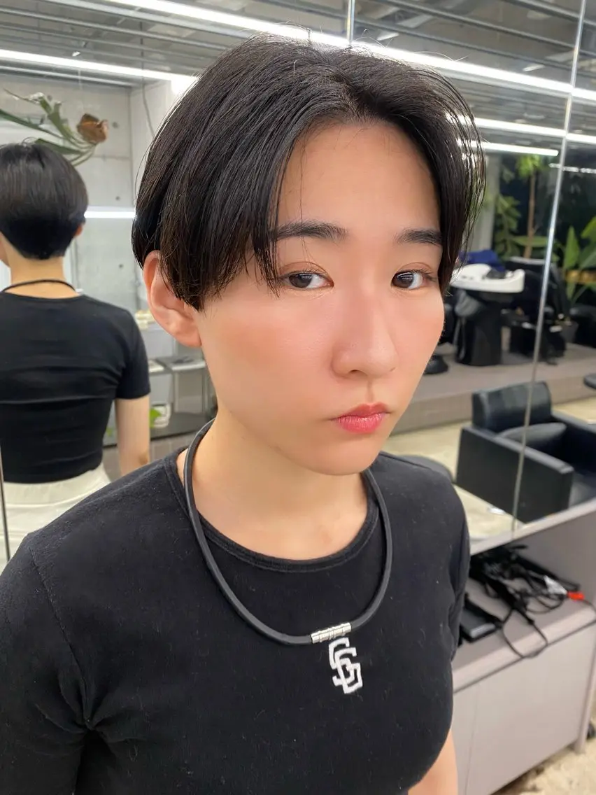ショート カラー カット ヘアカラー トリートメント 似合わせカット レイヤー/ボブのヘアスタイル