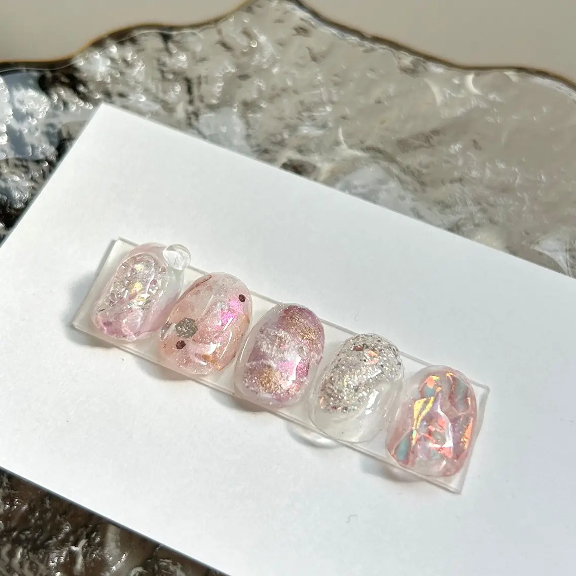 ネイル ニュアンスネイル 春ネイル hali’a nailのネイルデザイン