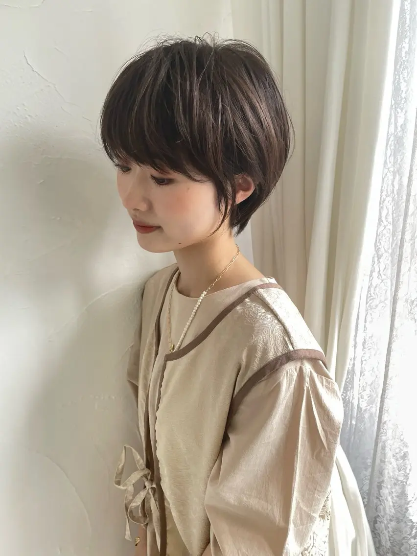 ショート カラー カット ヘアカラー ショート ボブ✂︎ 髙梨  遥のヘアスタイル