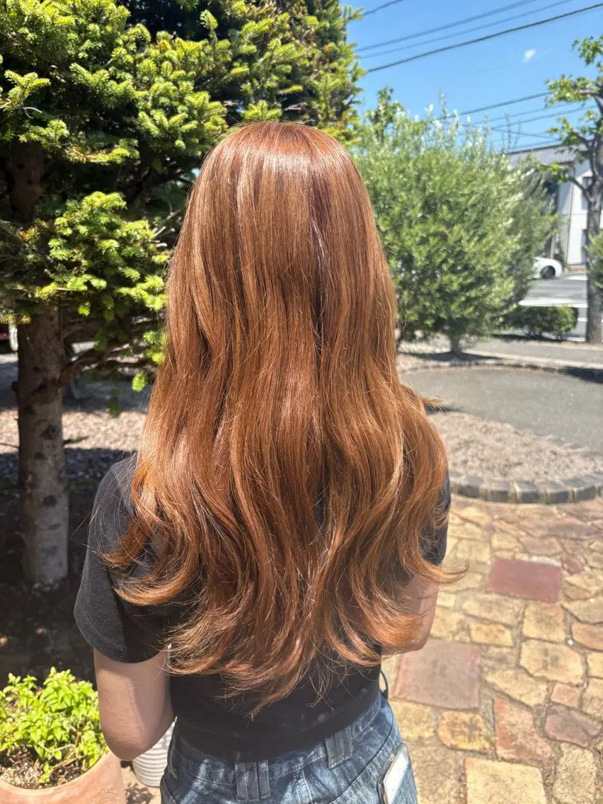 ロング カラー カット ヘアカラー Flat /rina🧸のヘアスタイル